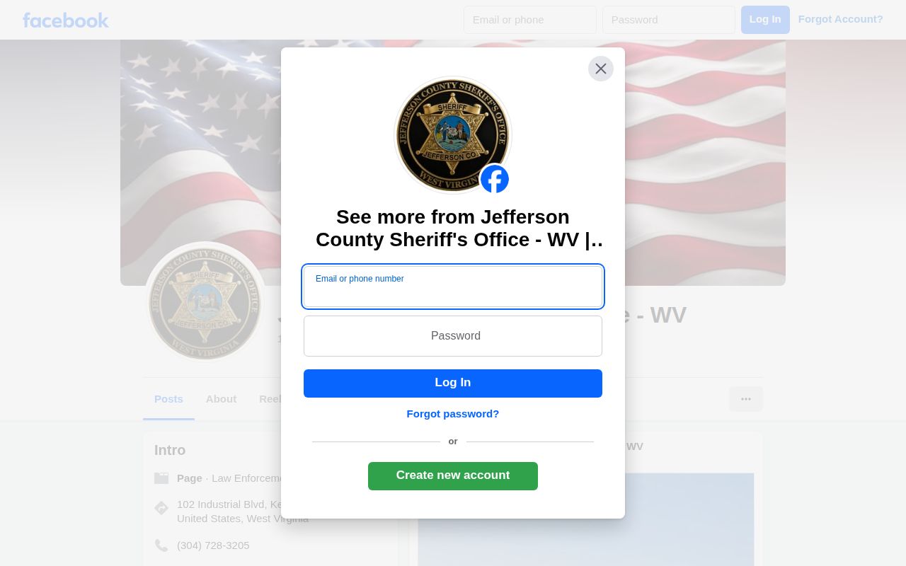Jefferson County Sheriff public-safety notice source for wanted records